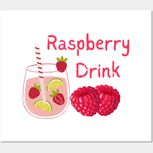 Raspberry Drink Posters and Art